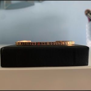 Rose gold bangle bracelet
